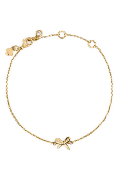 mini bow pendant necklace