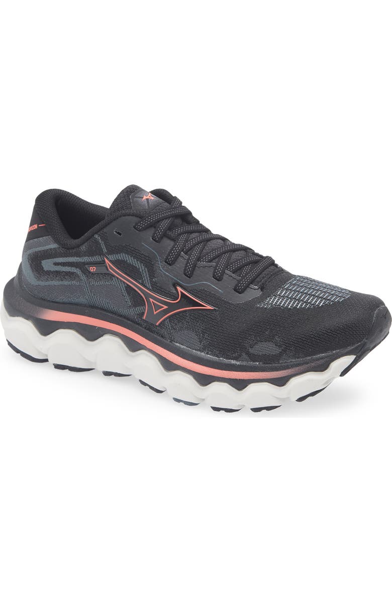 Mizuno Wave Horizon 7 Running Shoe, Main, color, Black/ Dubarry