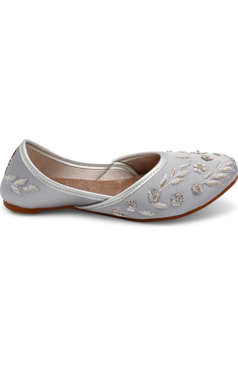 FUCHSIA Amira Silver Embroidery Flat, Alternate, color, Silver
