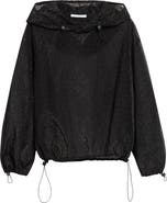 Cecilie Bahnsen Shila Windflower Embroidered Sheer Organza Hoodie