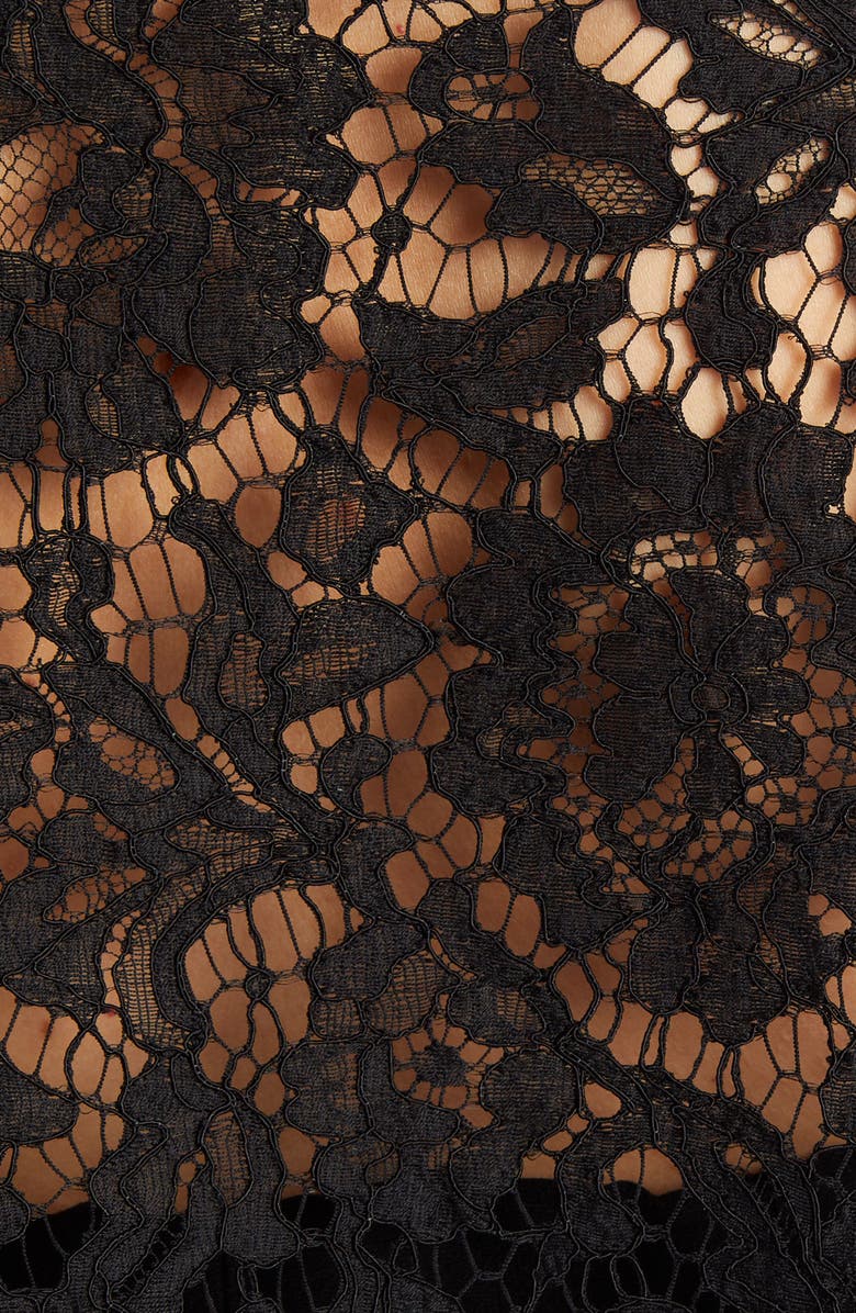 Valentino Lace Cape Minidress, Alternate, color, 