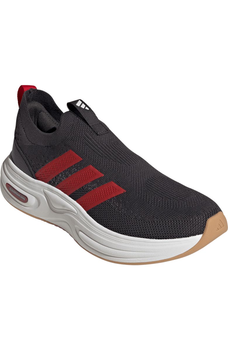 adidas Cloudfoam Cuxxion Slip-On Sneaker, Main, color, Carbon/ Scarlet/ Core White