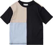 MILES THE LABEL Kids' Colorblock Cotton T-Shirt