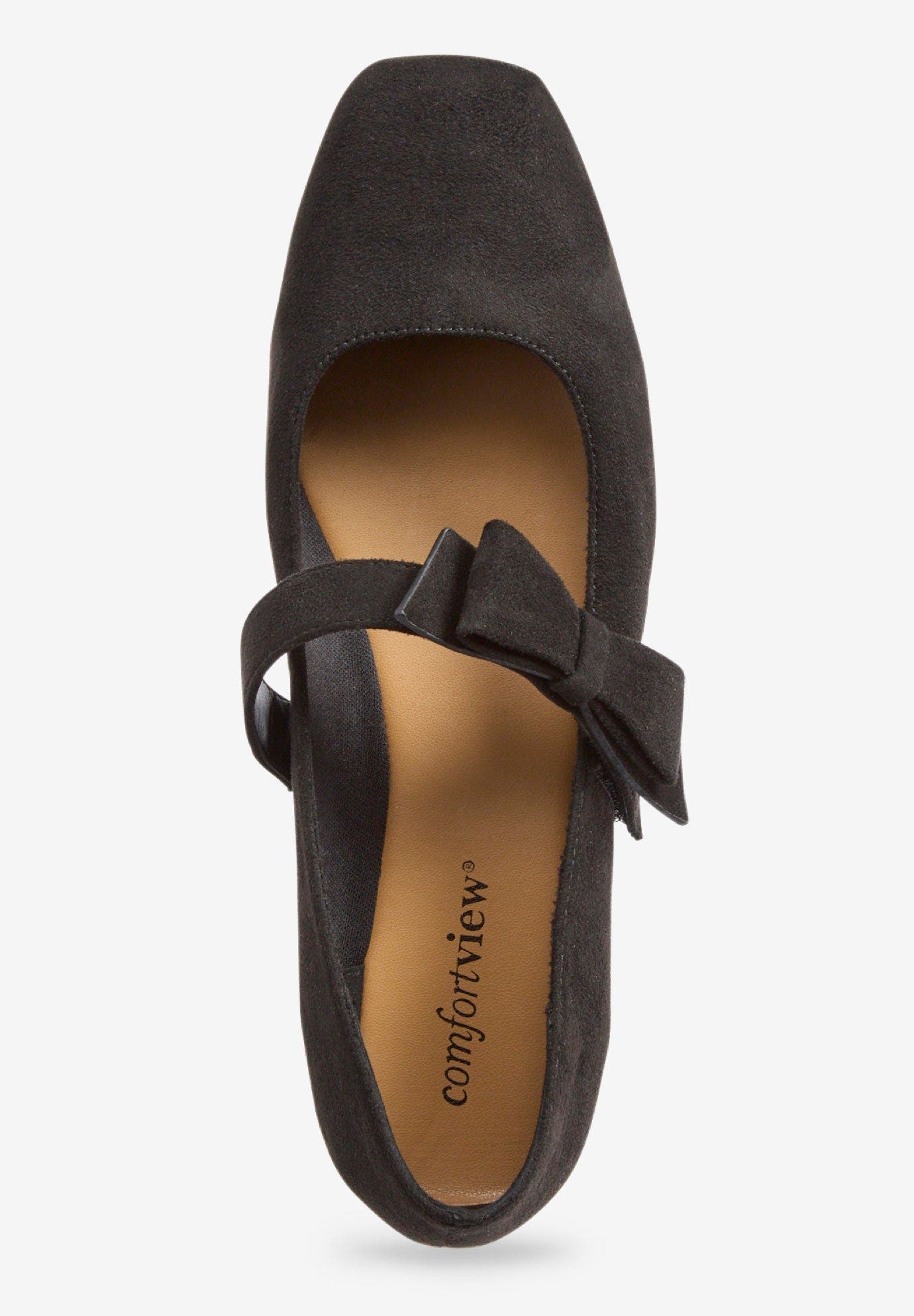 Comfortview The Bobbi Flat, Alternate, color, Black