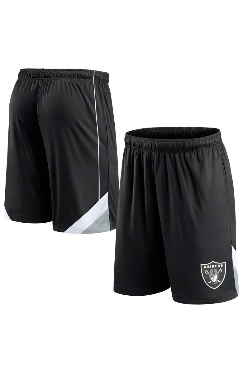 FANATICS Men's Fanatics Branded Black Las Vegas Raiders Slice Shorts, Main, color, 