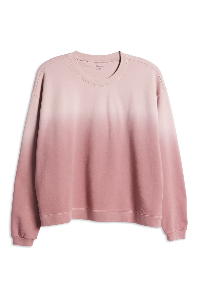Dip Dye (Re)sourced Cotton Swing Sweatshirt, Alternate, color, CLASSIC LILAC