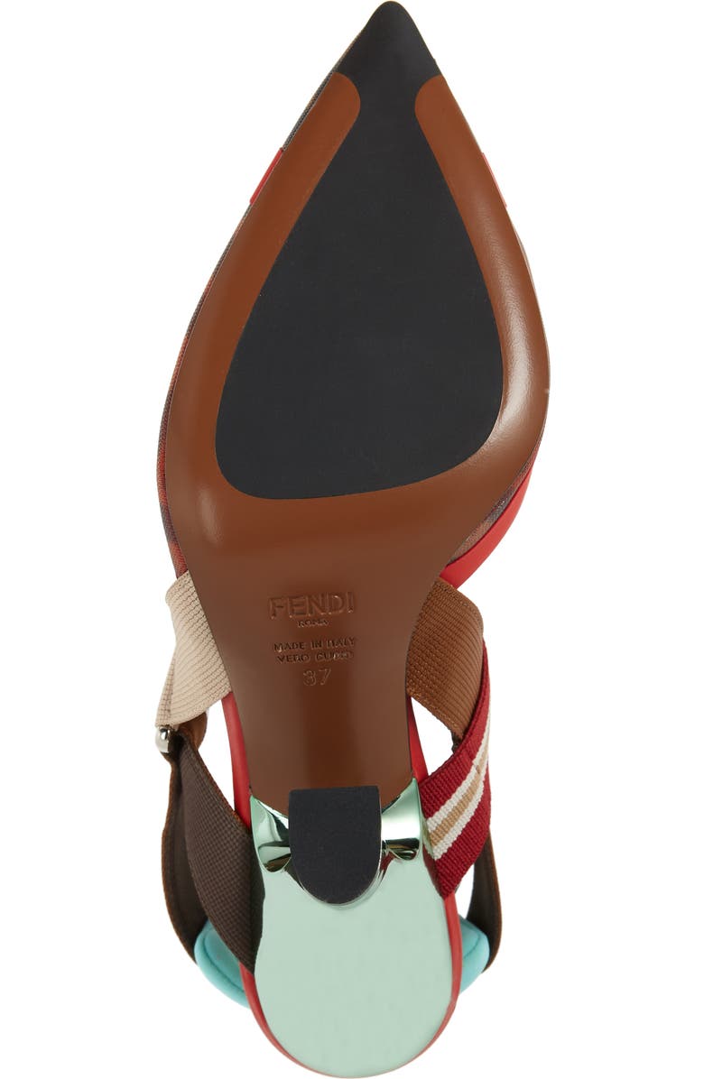 Fendi Colibri Slingback Pump, Alternate, color,