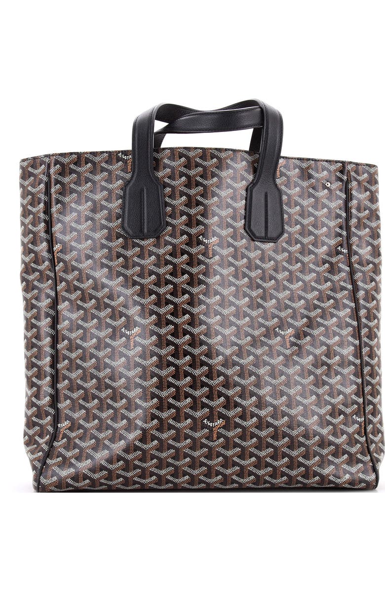 Pre-Owned Goyard Voltaire III Tote Coated Canvas, Main, color, Black