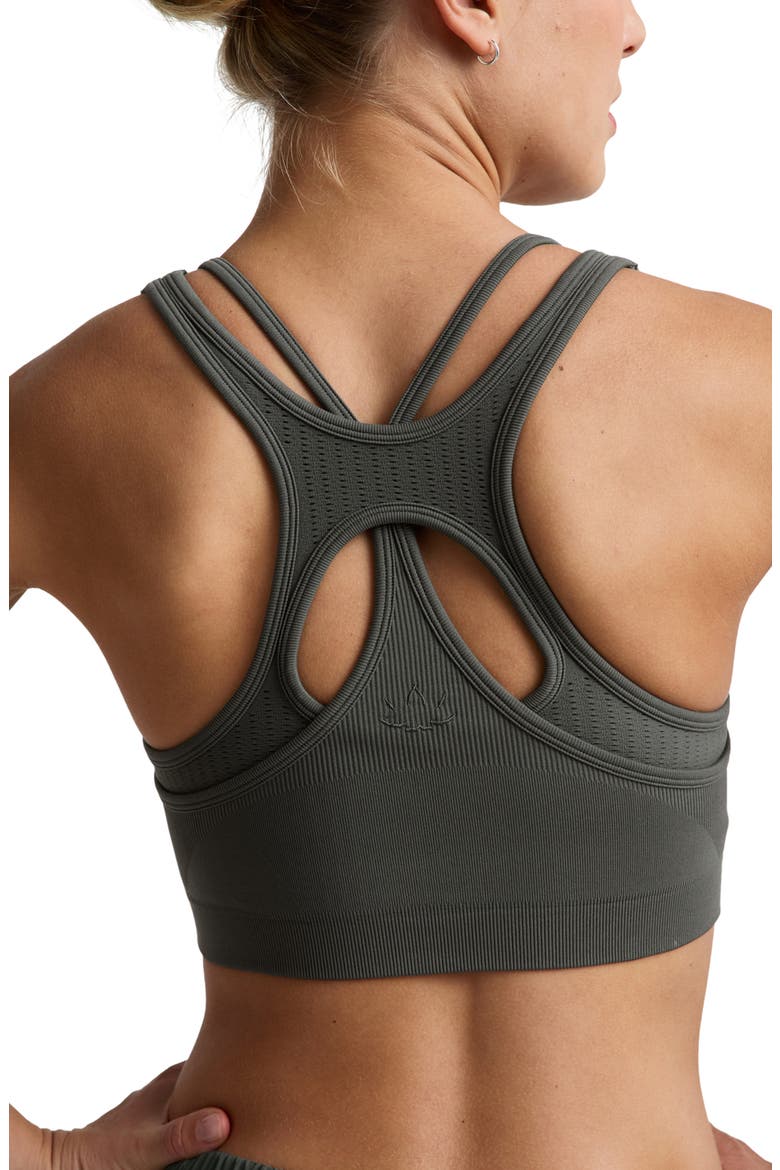Seamless Moves Layered Sports Bra, Alternate, color, SLATE GREEN