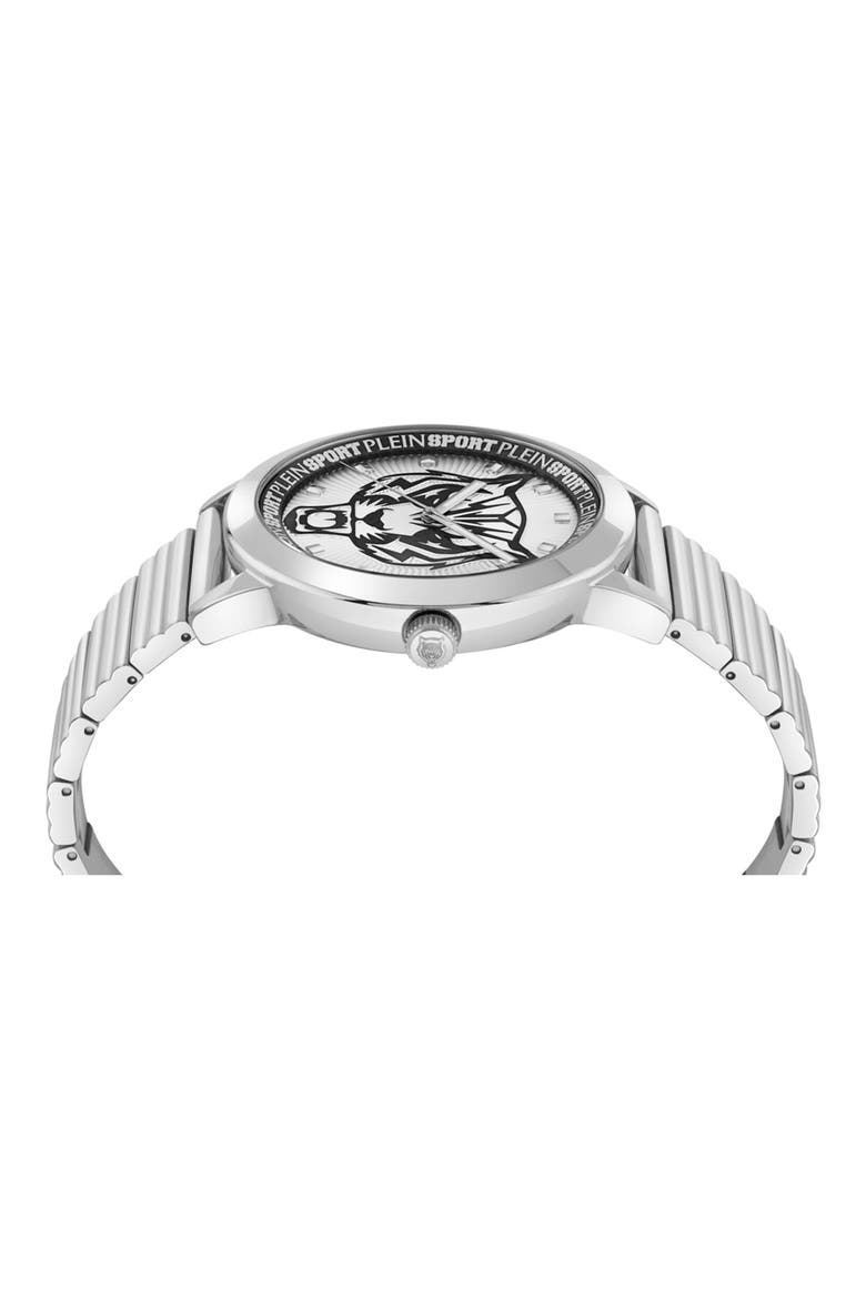 Iron Tiger Three Hand Quartz Bracelet Watch, 44mm, Alternate, color, STAINLESS STEEL