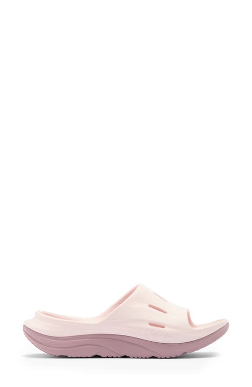 Hoka Gender Inclusive Ora Recovery Slide 3 Sandal In Cosmic Pearl/quartzite