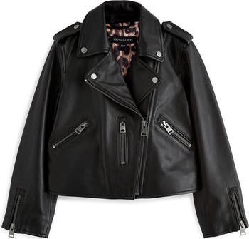 smALLSAINTS by ALLSAINTS Kids' Leather Moto Jacket | Nordstrom