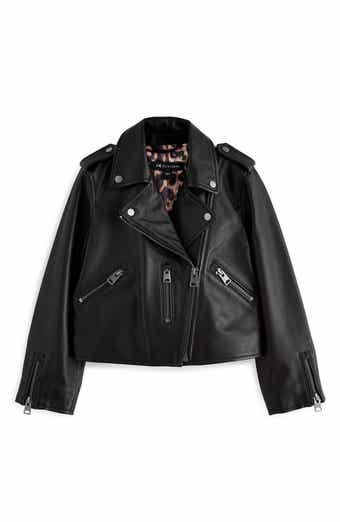 Kids' Leather Moto Jacket