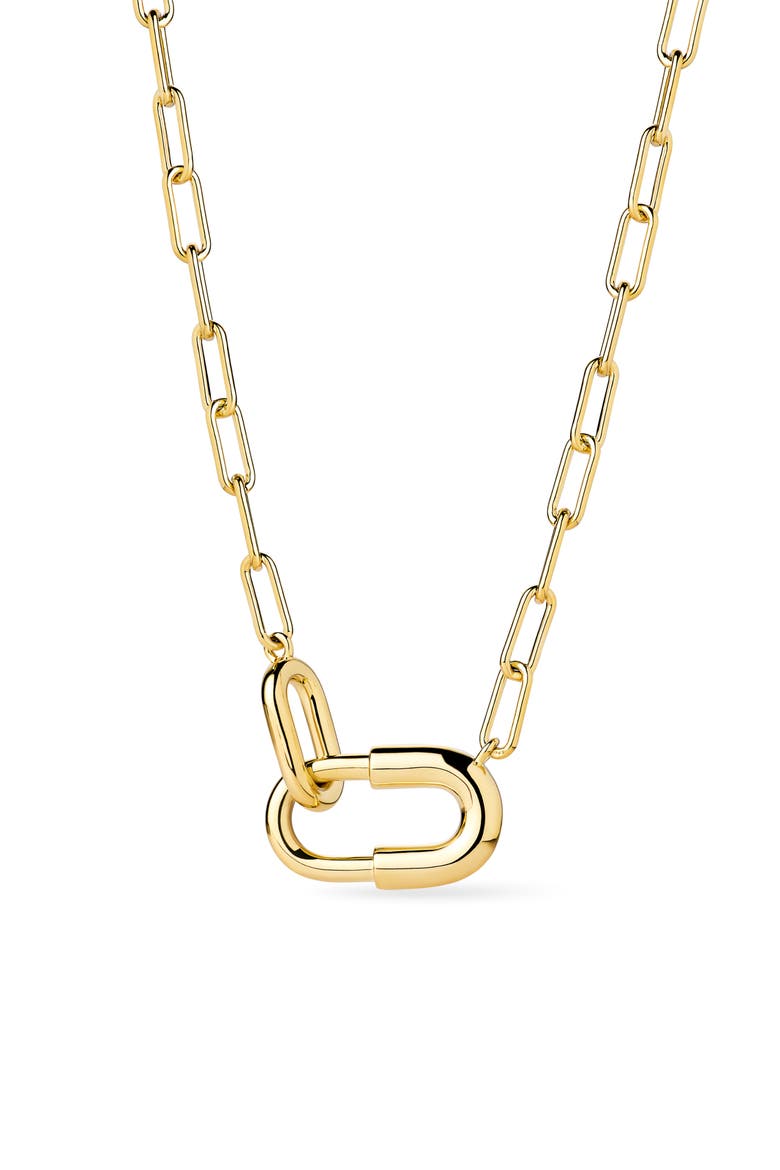 Blake U-Link Pendant Necklace, Main, color, GOLD