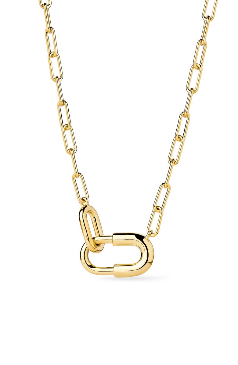 Ana Luisa Blake U-Link Pendant Necklace, Main, color, Gold