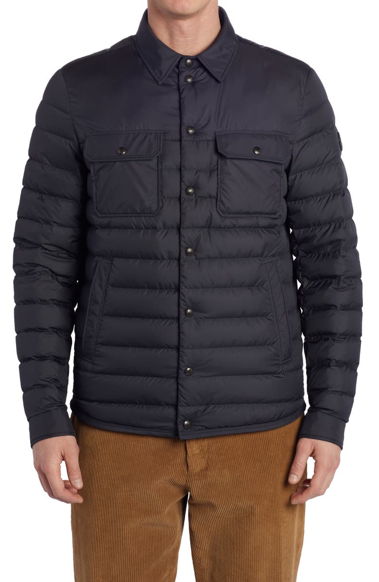 Moncler Sanary Quilted Down Shirt Jacket, Alternate, color,