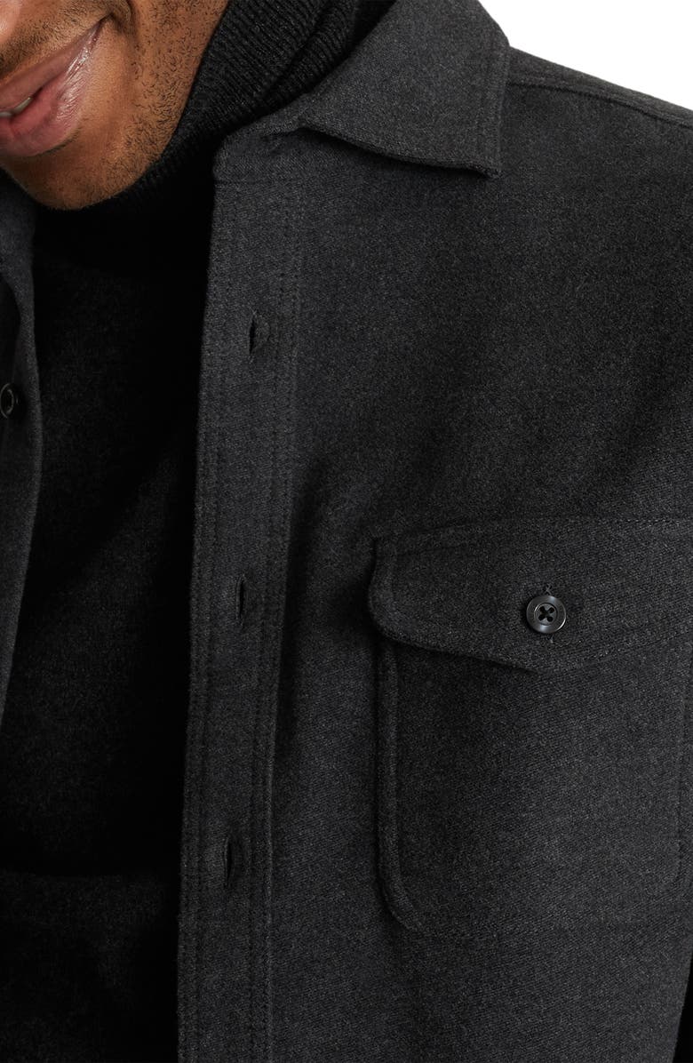 Reiss Miami Flannel Button-Up Shirt Jacket, Alternate, color, 