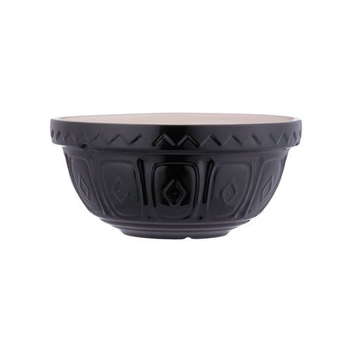 Mason Cash Color Mix Black Size 24 Mixing Bowl, 2.15 Quart In Black