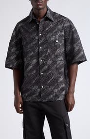 Jacquemus Rio Print Cotton Button Shirt