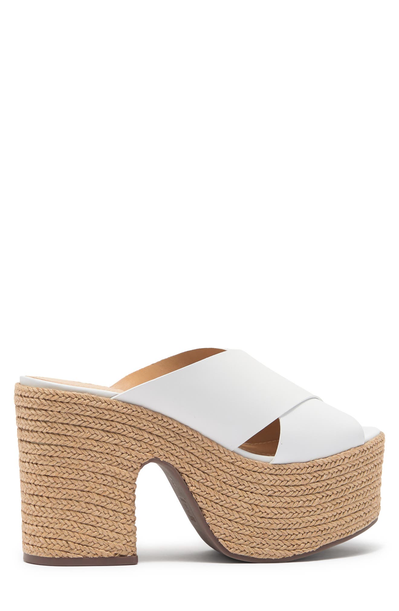 Schutz Lora Platform Espadrille Mule Sandal, Alternate, color, 