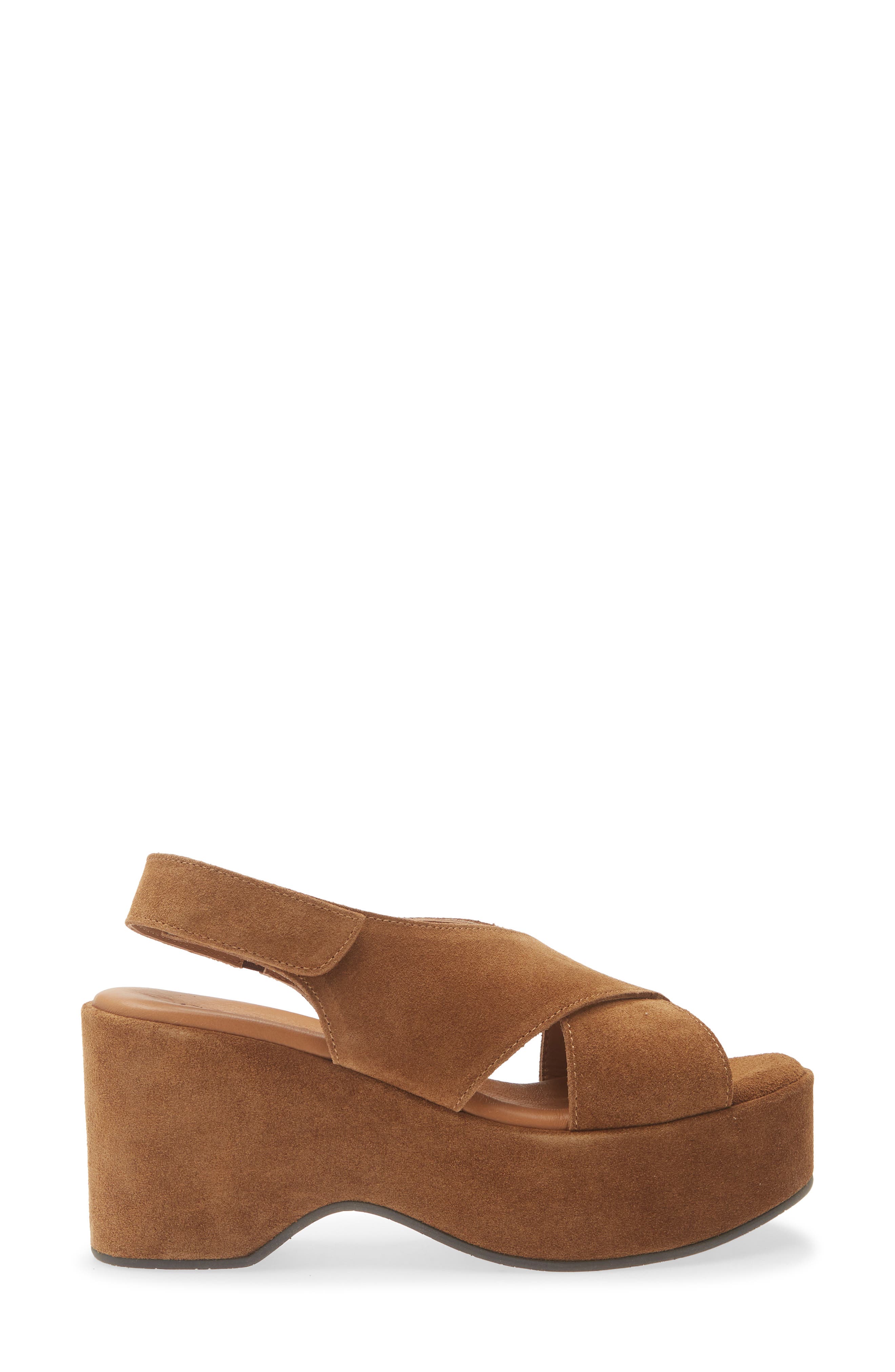 Jessie Slingback Platform Sandal, Alternate, color, CLOVE SUEDE