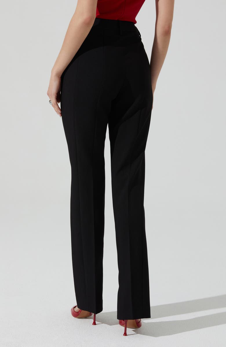 ASTR the Label Marlowe High Waist Slit Hem Pants, Alternate, color, Black