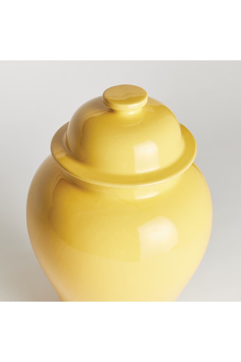 Koa Lidded Ginger Jar, Alternate, color, Yellow