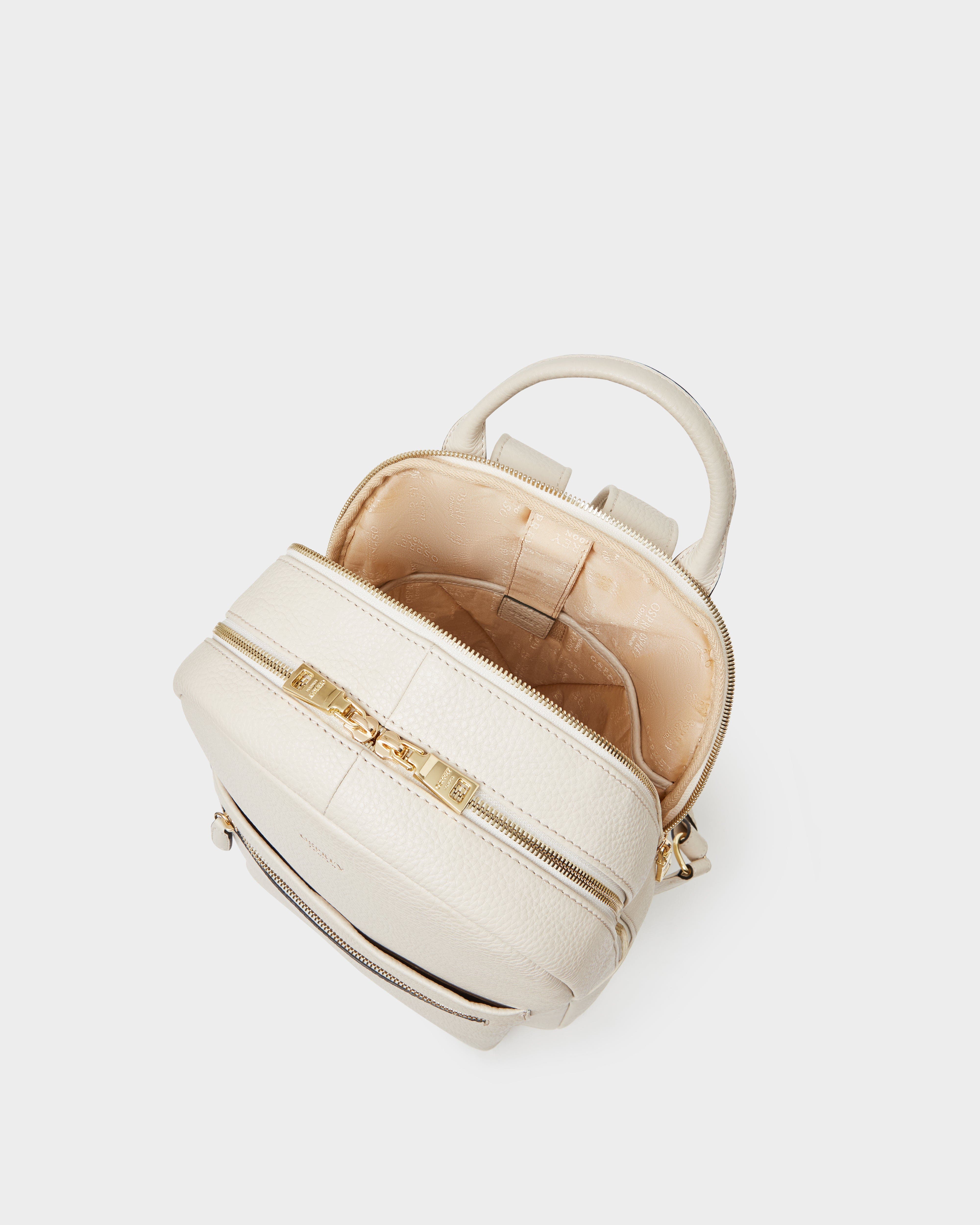 Osprey London The Adaline Leather Backpack, Alternate, color, Dove
