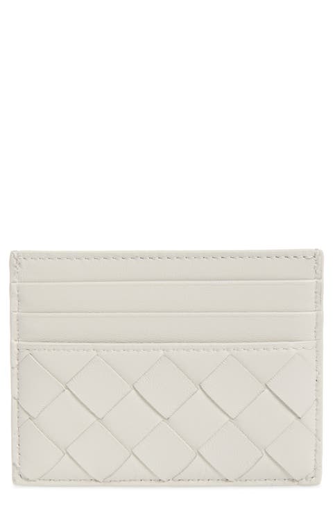 Intrecciato Leather Card Case