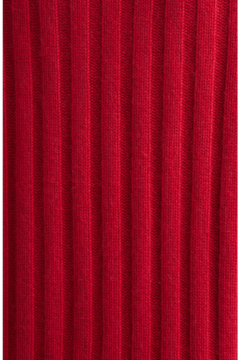 Lecht Cashmere Rib Crewneck Sweater, Alternate, color, CLARET