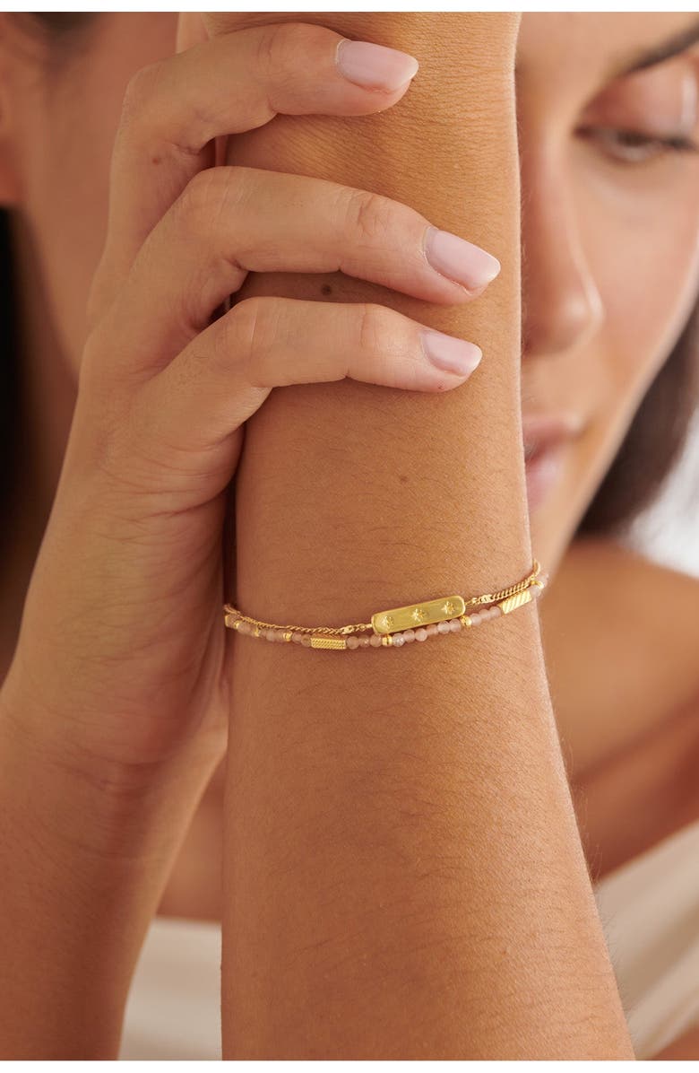 Katie Loxton Birthstone Bracelet 'July' in Sunstone, Alternate, color, July