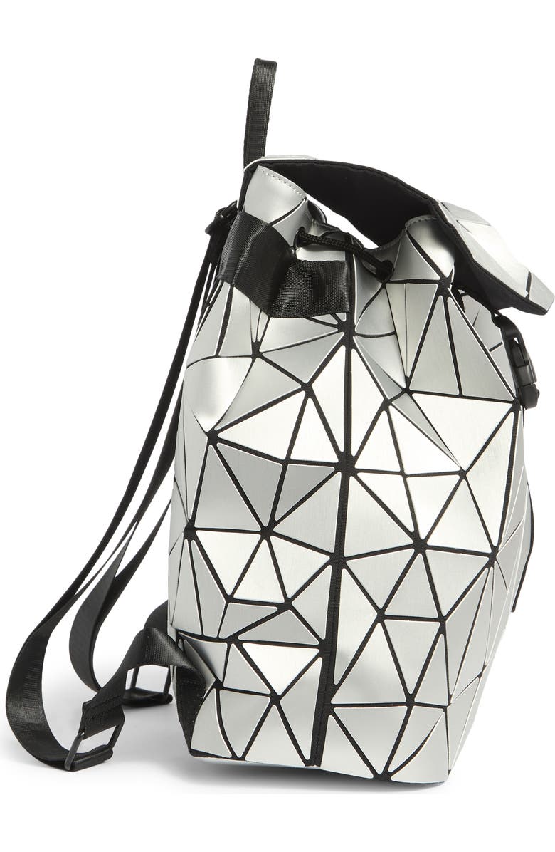 PATRIZIA LUCA Slanted Triangle Backpack, Alternate, color, Matte Silver