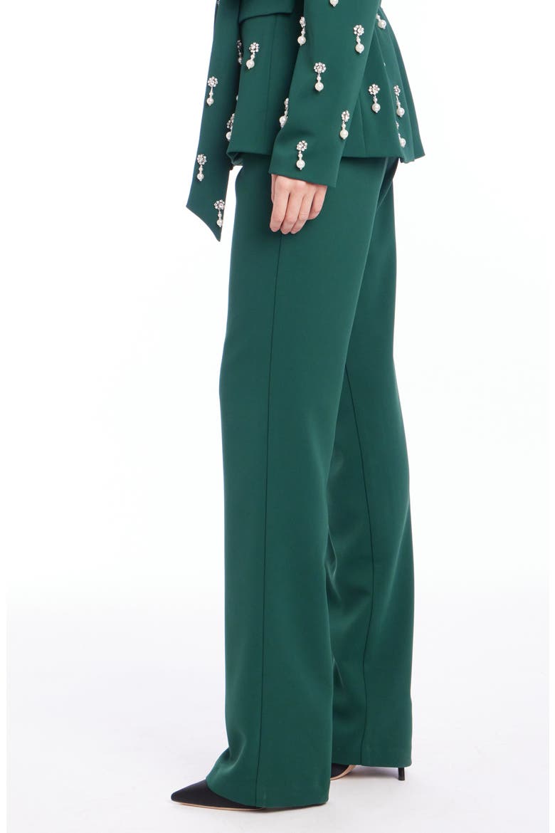 Crepe Straight Leg Pants, Alternate, color, PINE