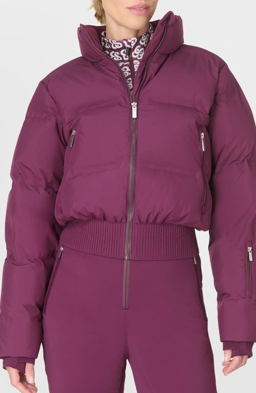 Sweaty Betty Cropped Waterproof Ski Jacket In Purple
