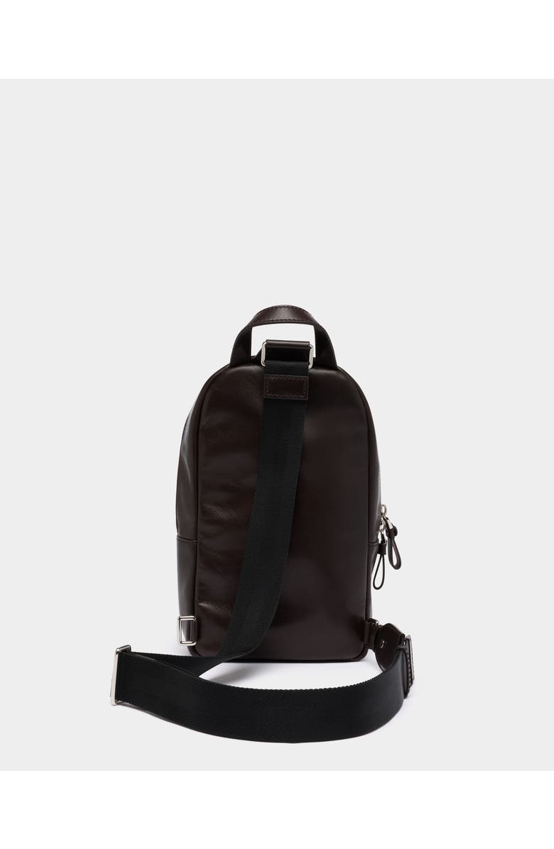 Bally Ray Sling Bag in Leather, Alternate, color, Brown