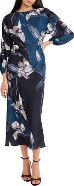 Maggy London Floral Georgette Sheath Dress