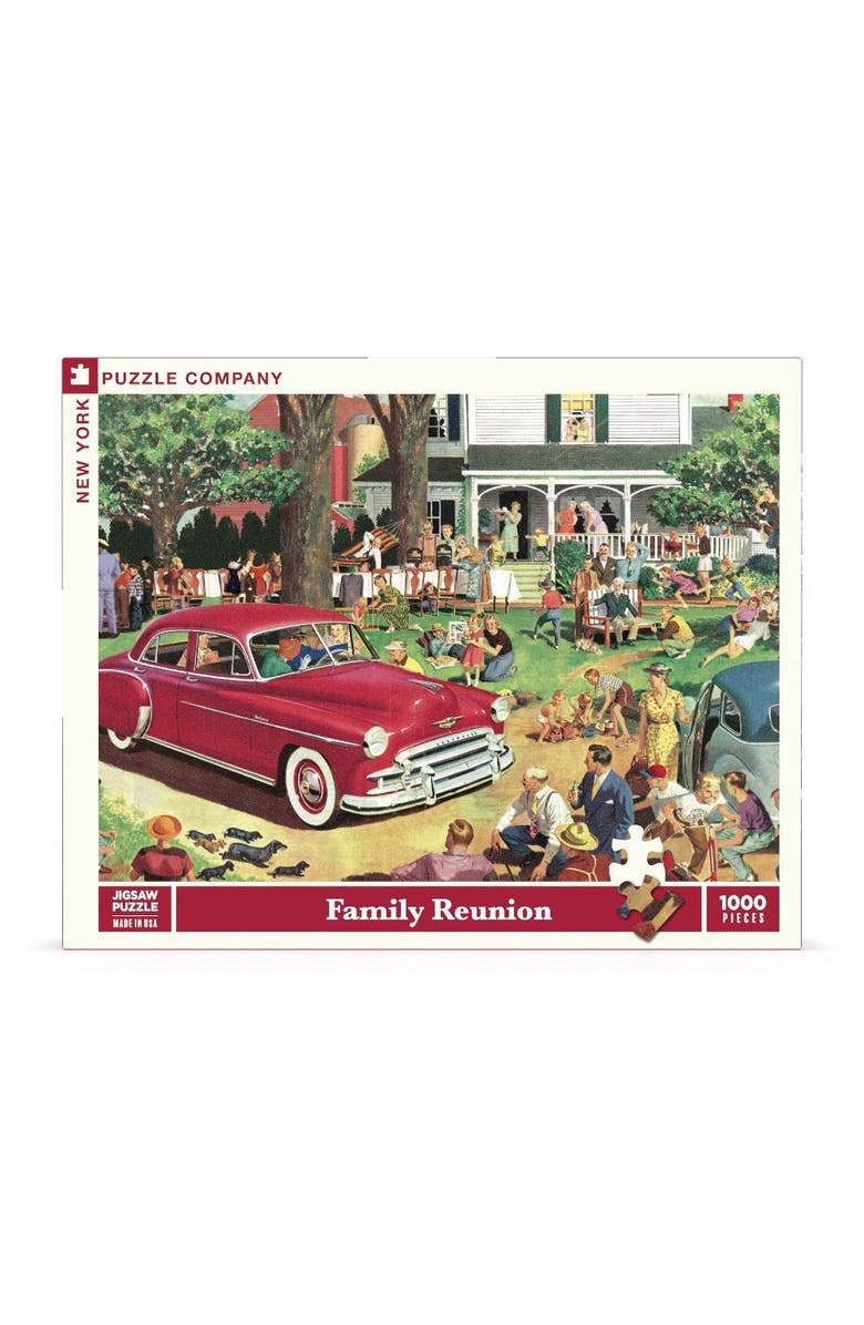 NEW YORK PUZZLE COMPANY Family Reunion 1000 Piece Puzzle, Main, color, 