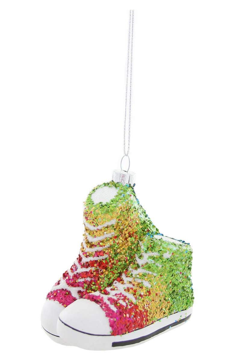 Cody Foster & Co. Glitter Sneaker Ornament, Main, color, Rainbow Multi