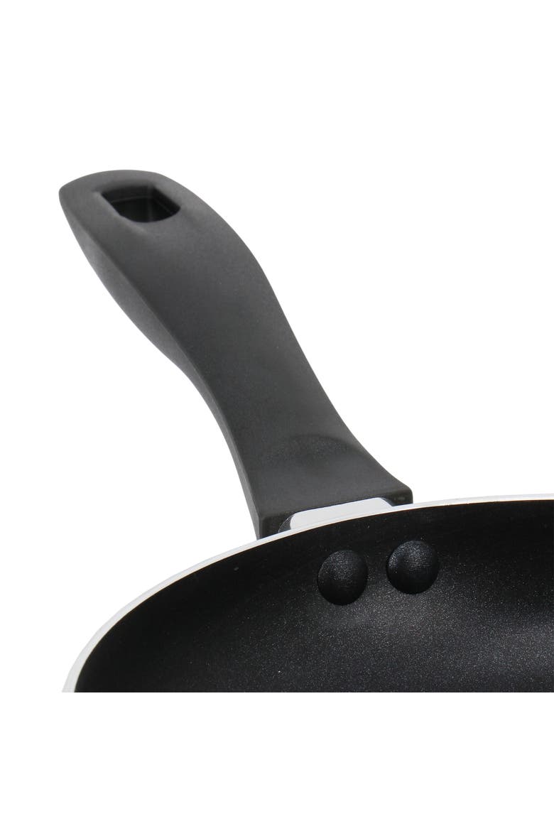 Clairborne 8 Inch Round Nonstick Aluminum Frying Pan, Alternate, color, White