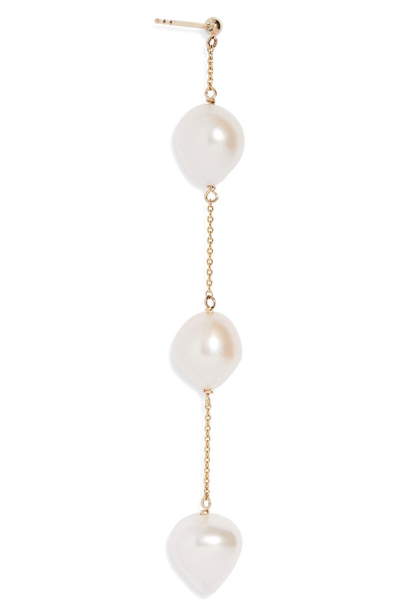 Poppy Finch Triple Baroque Pearl Drop Earrings, Alternate, color, 