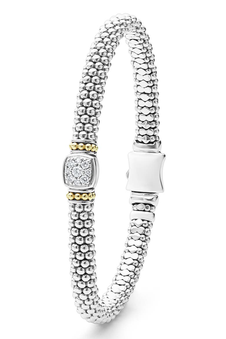 Rittenhouse Pavé Diamond Bracelet, Alternate, color, SILVER