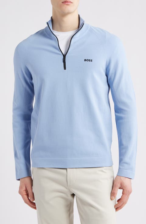 Seamless Tech Quarter Zip Stretch Sweatshirt