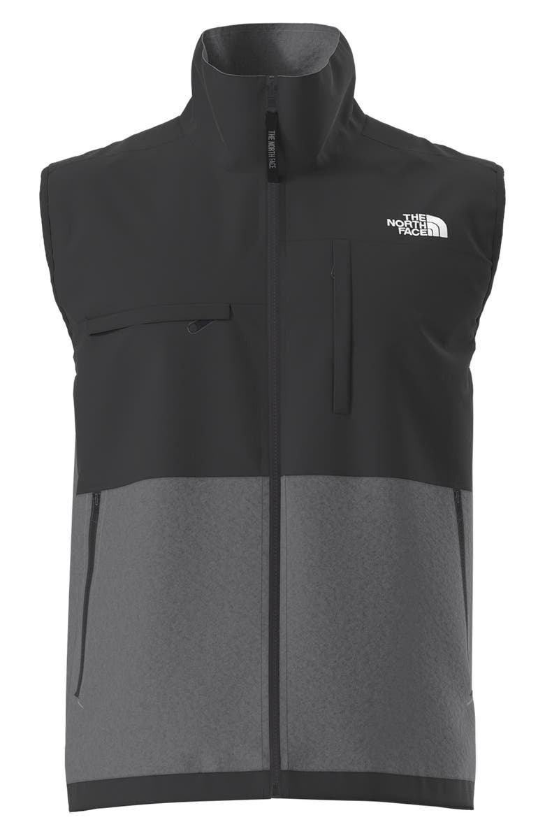 The North Face Retro Denali Vest, Alternate, color, Mid Grey Heather/ Black