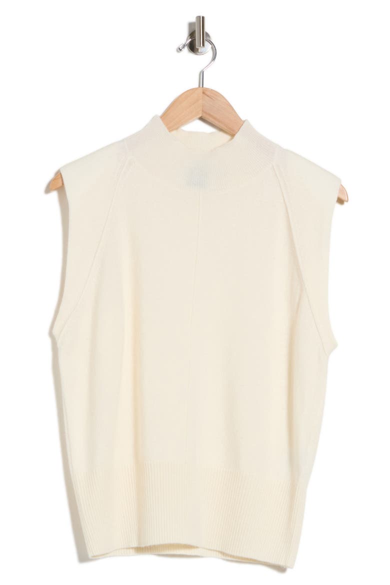 Futrani Mock Neck Sleeveless Top, Alternate, color, OPEN WHITE