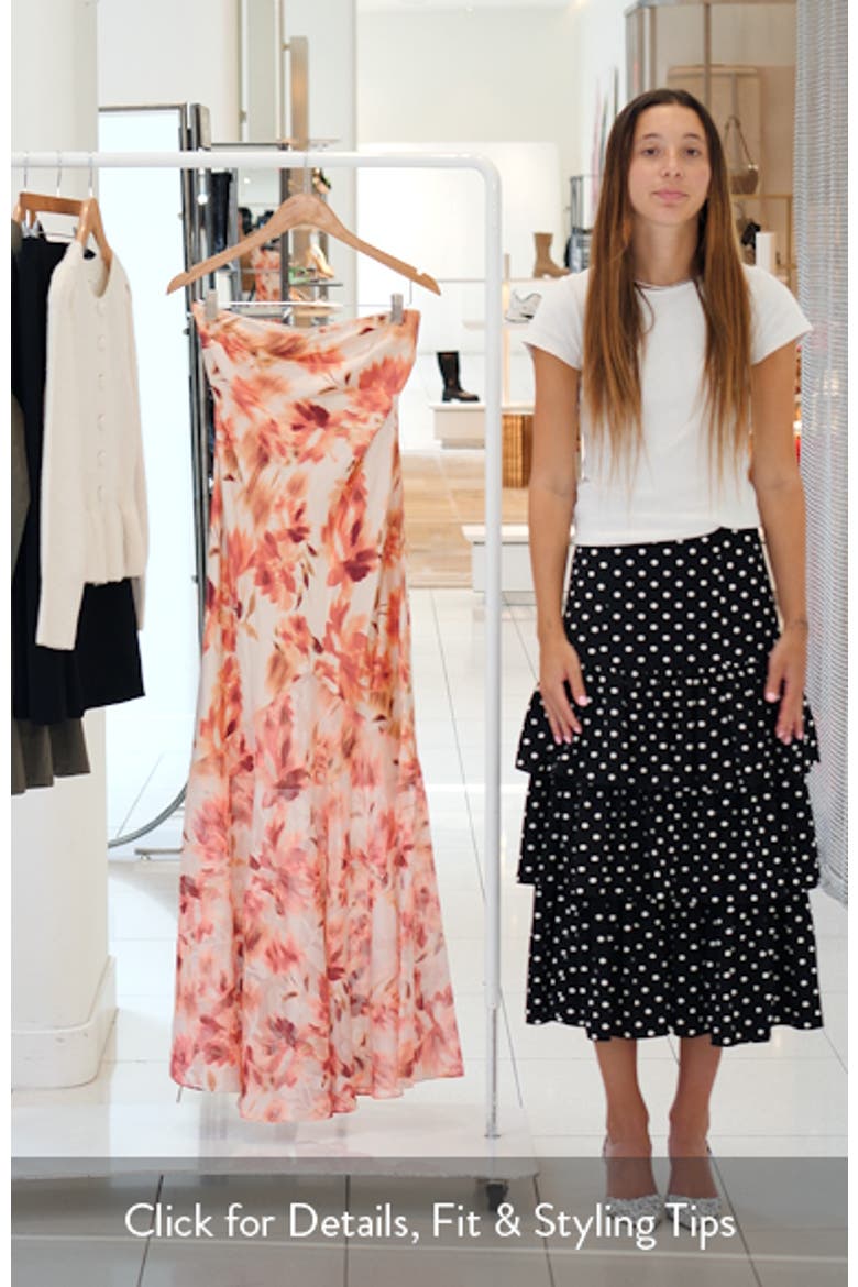 Maristela Abstract Floral Strapless Silk Crêpe de Chine Dress video
