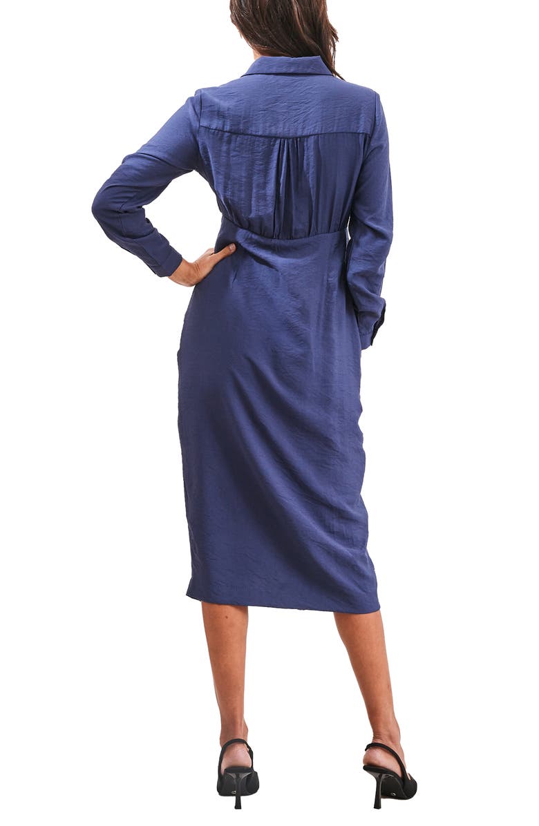 Angel Maternity Camille Long Sleeve Midi Maternity Dress, Alternate, color, 