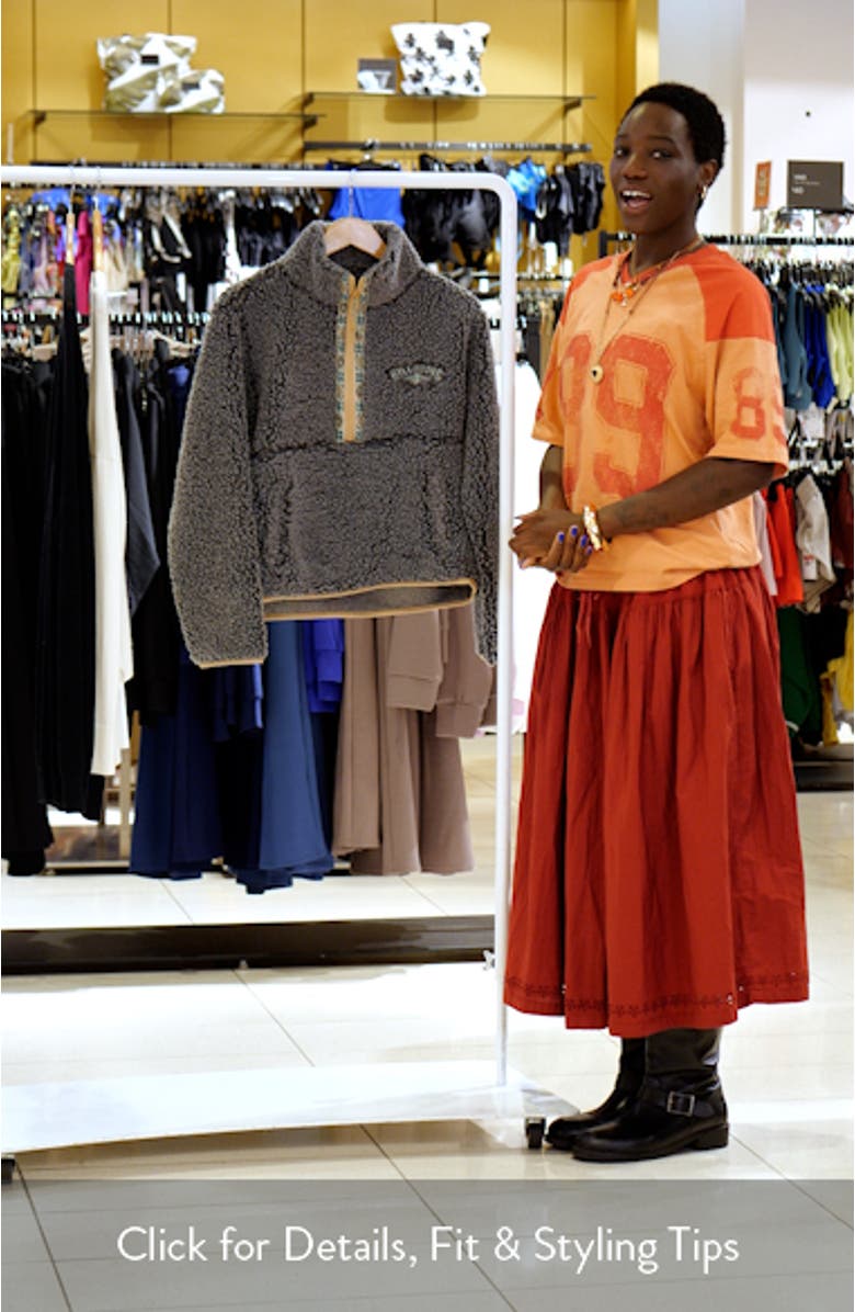 Horizon High Pile Fleece Half Zip Sweatshirt, sales video thumbnail