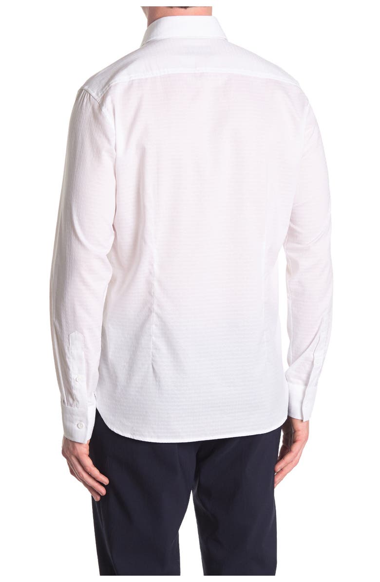 Zanella Jacquard Print Long Sleeve Tailored Fit Shirt, Alternate, color, 