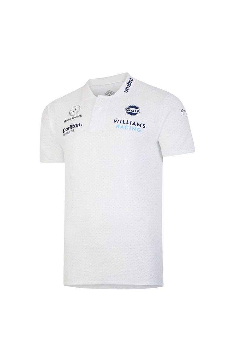 Umbro Men's Umbro White Williams Racing CVC Media Polo, Alternate, color,