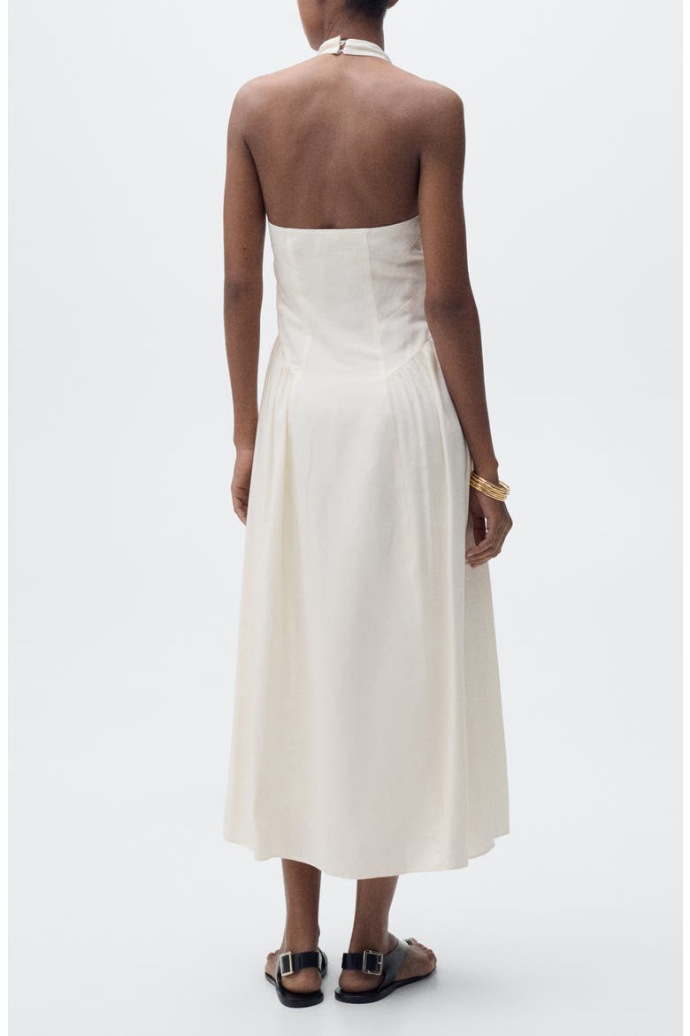 mango white halter dress Maxi (Women) mens robe